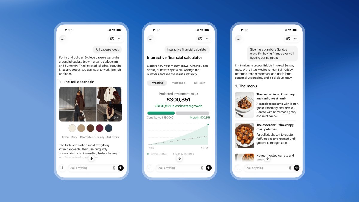 OpenAI, GPT-6 ile ChatGPT'ye İnteraktif Görsel Arayüz 'Intelligent UI' Özelliğini Getiriyor